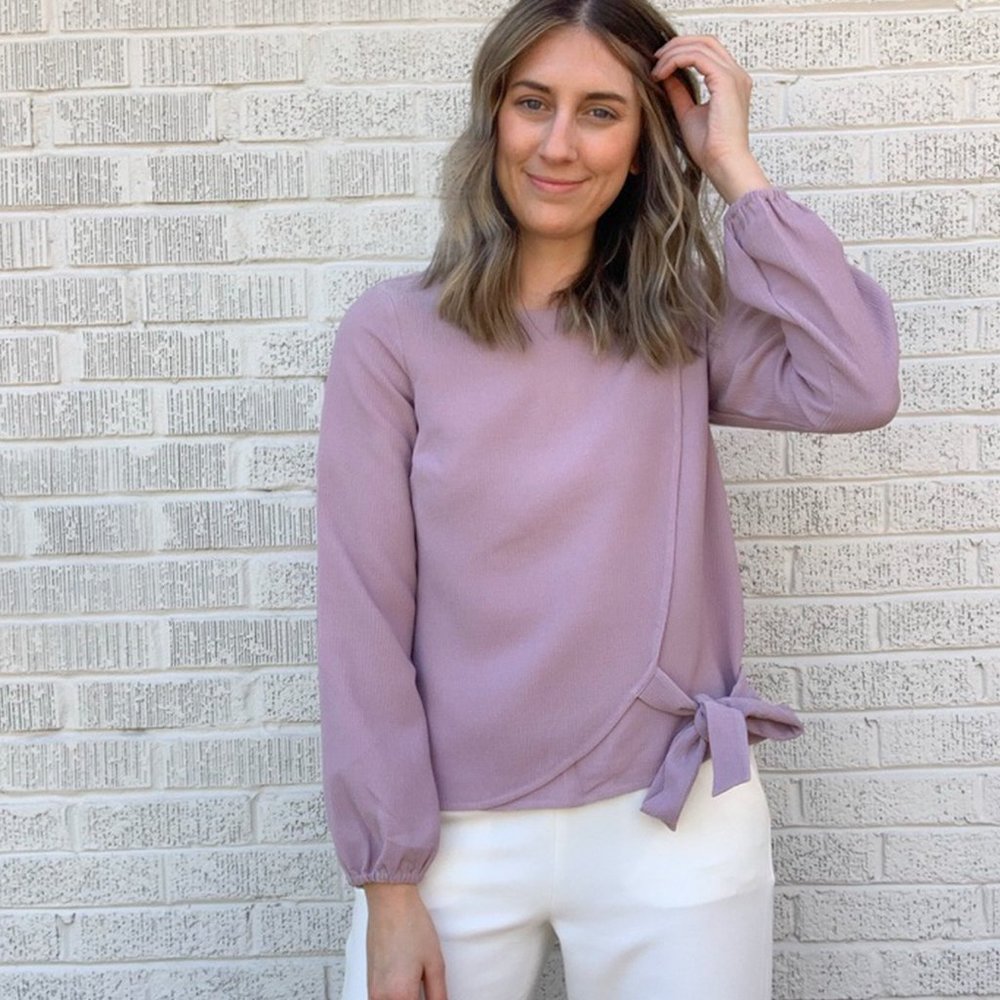 ❤️S O L D ❤️ Greylin Bishop Blouse in Lilac